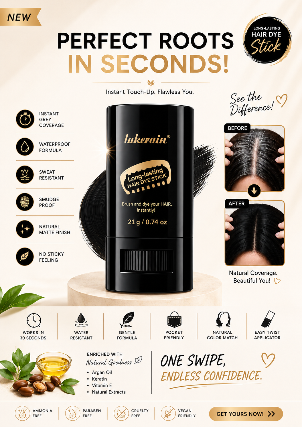 VeilBeauty™  2 in 1 Root Corrector for Men & Women